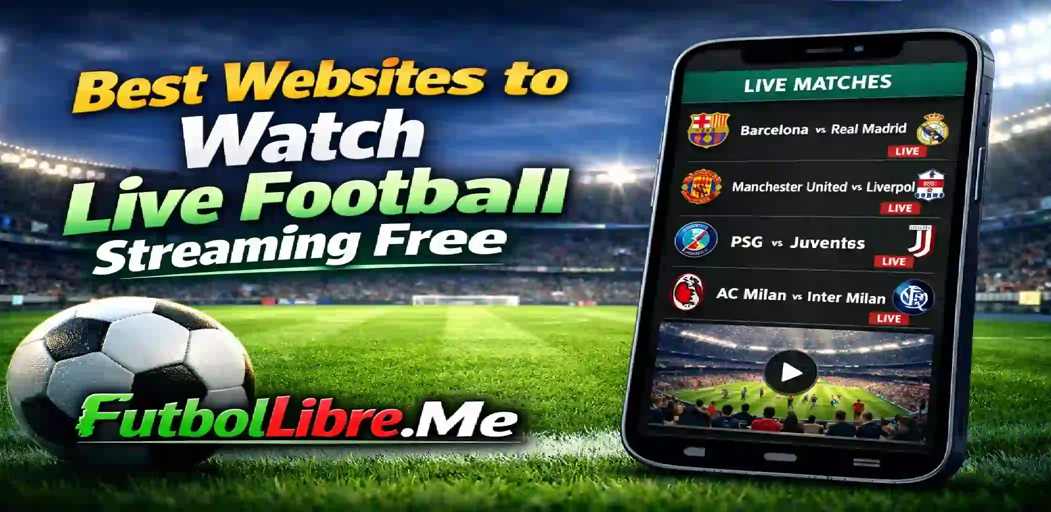 I migliori siti web per guardare il calcio in diretta gratis